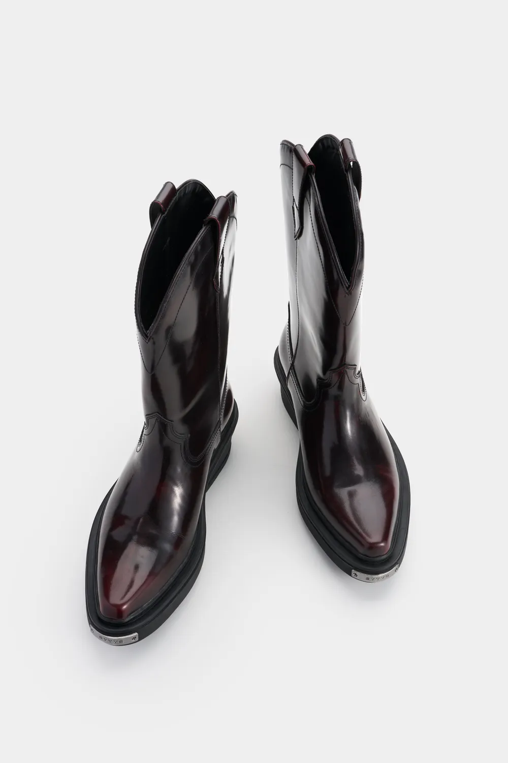 Eytys Dodge stivali texani pelle oxblood