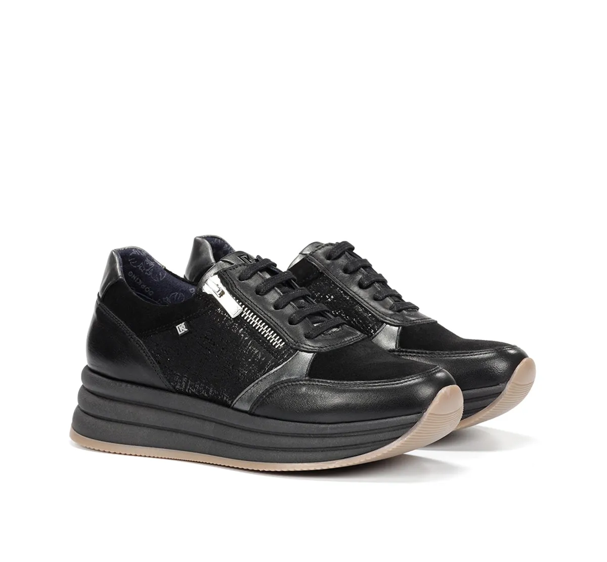 Fluchos Draz D9249 sneakers donna nere platform