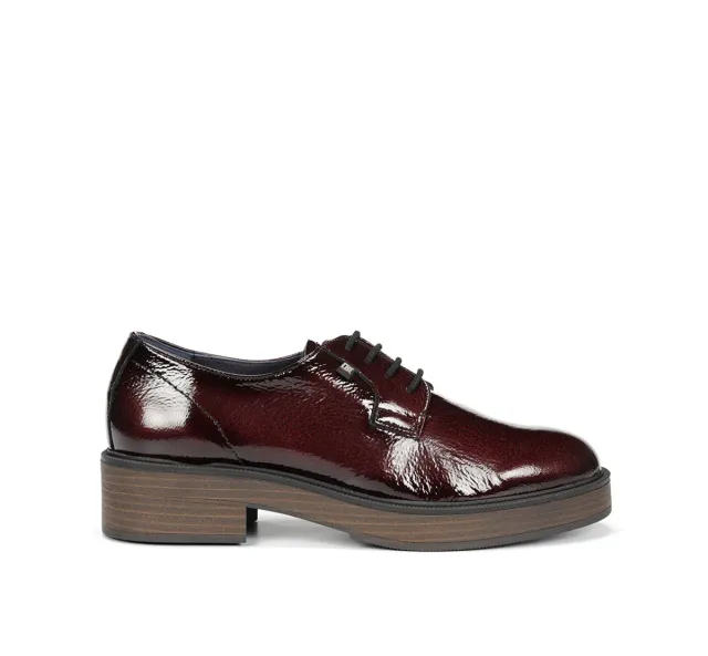 Fluchos Idaly D9387 scarpe donna bordeaux suola legno
