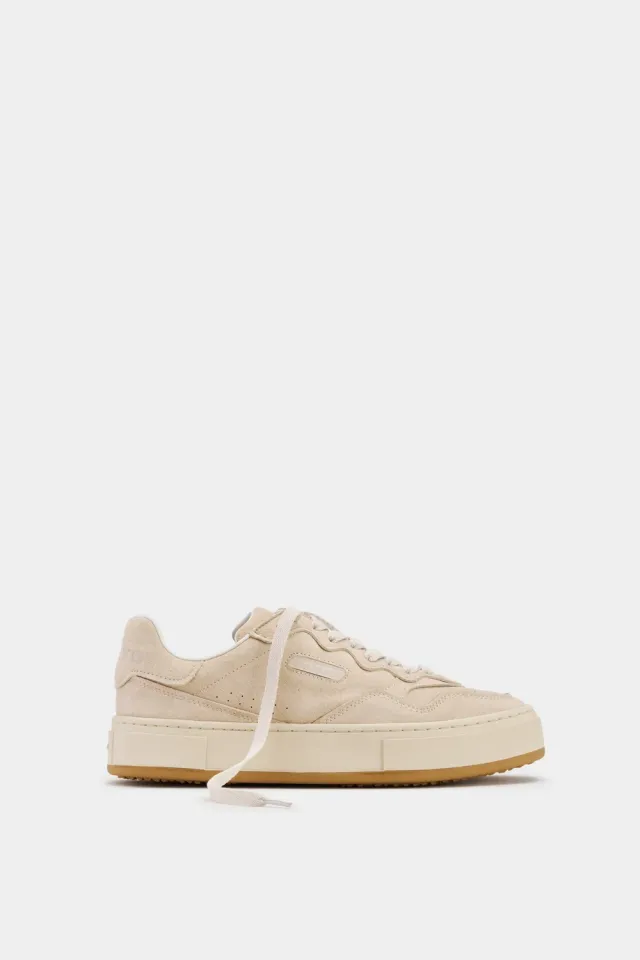 Eytys Trophy Bone Suede sneakers bianche camoscio