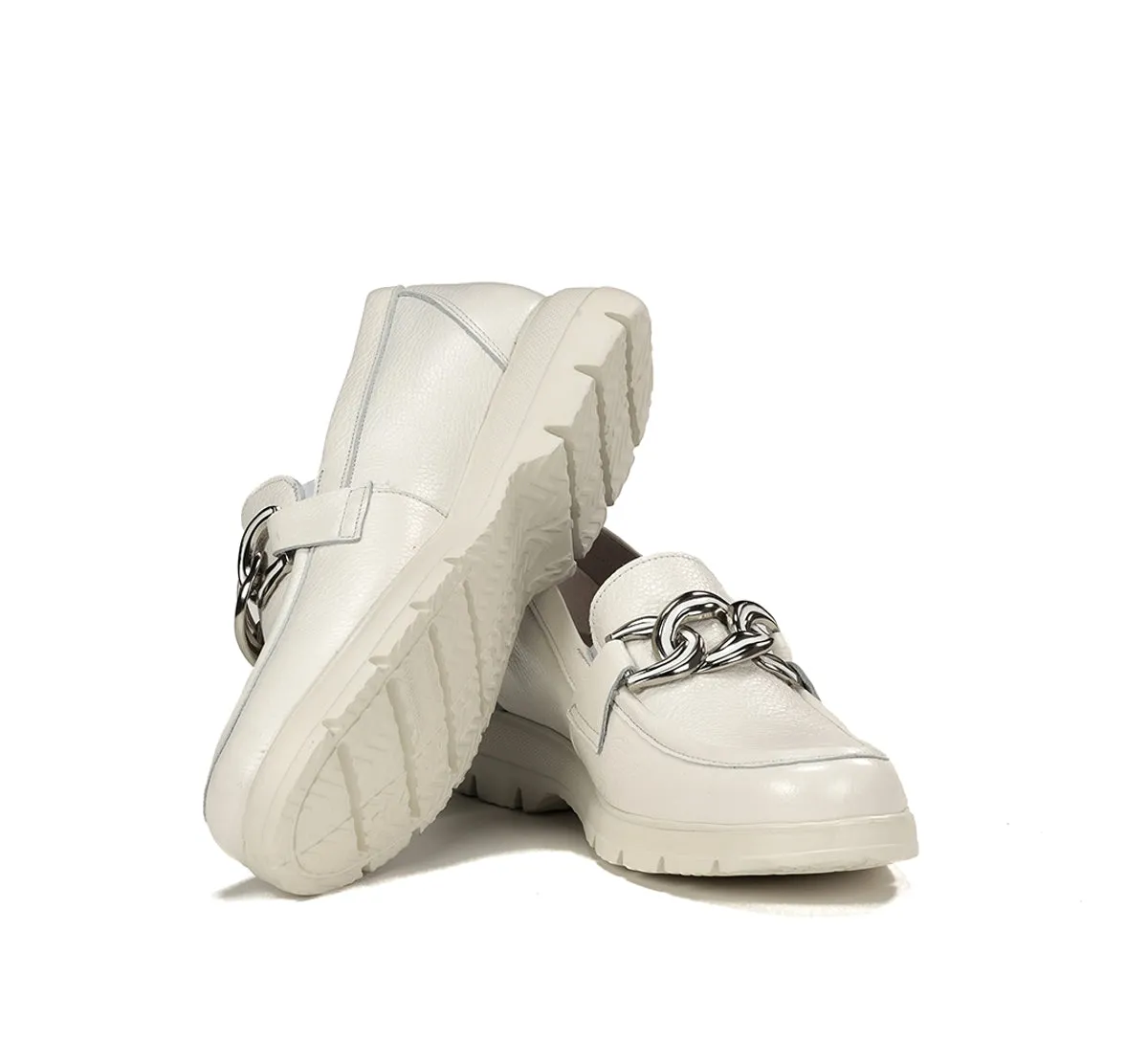 Fluchos Gladis F1937 Mocassini Donna Bianchi Leggeri