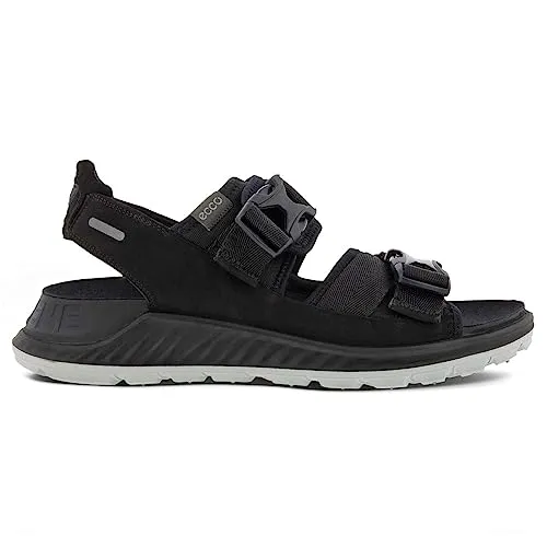 Ecco Exowrap M 3s sandali uomo nero trekking leggero