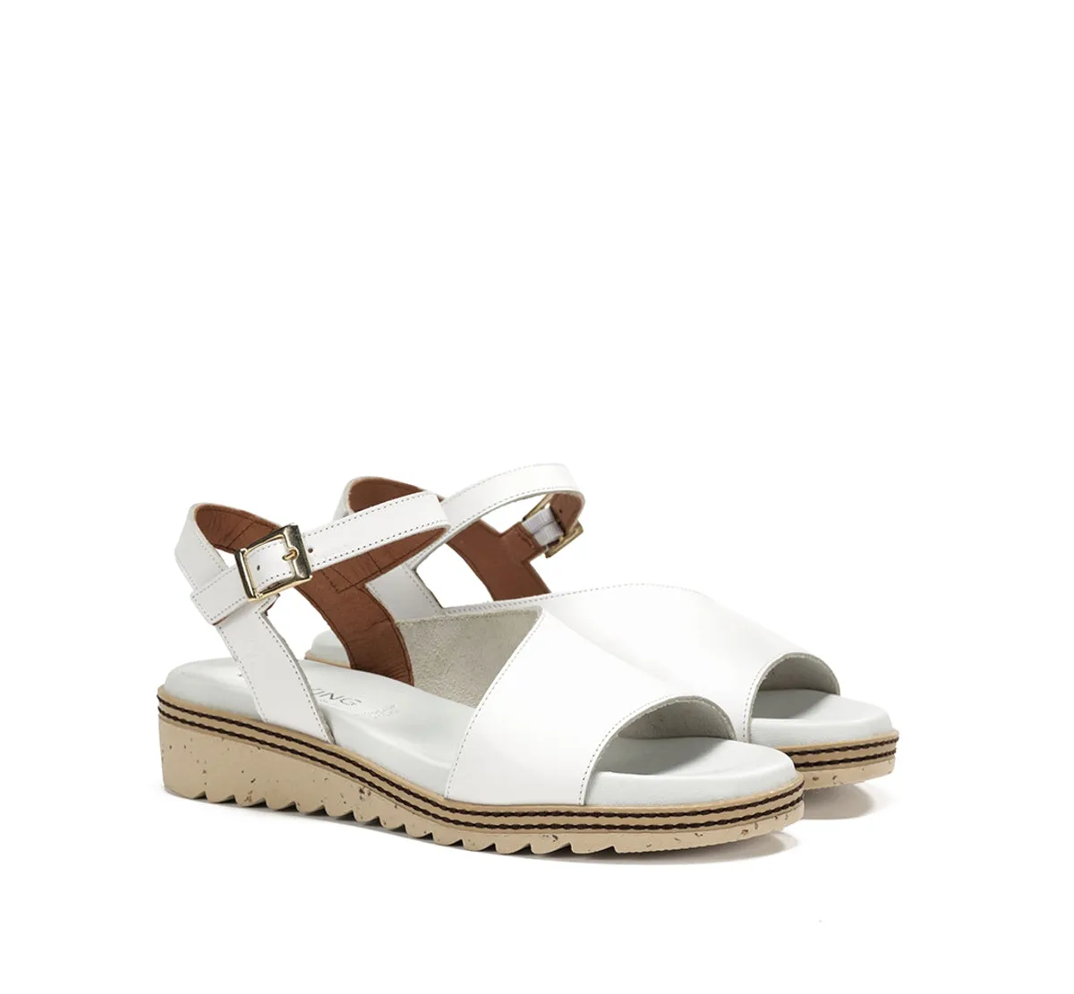 Fluchos Espe D8771 sandali bianchi donna comodi