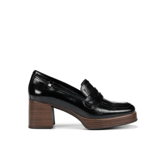 Fluchos Cristel D9334 mocassino donna nero pelle