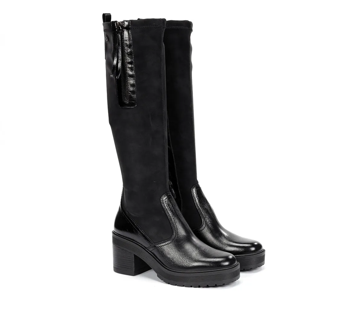 Dorking Sarah D9360 stivali donna neri tacco largo