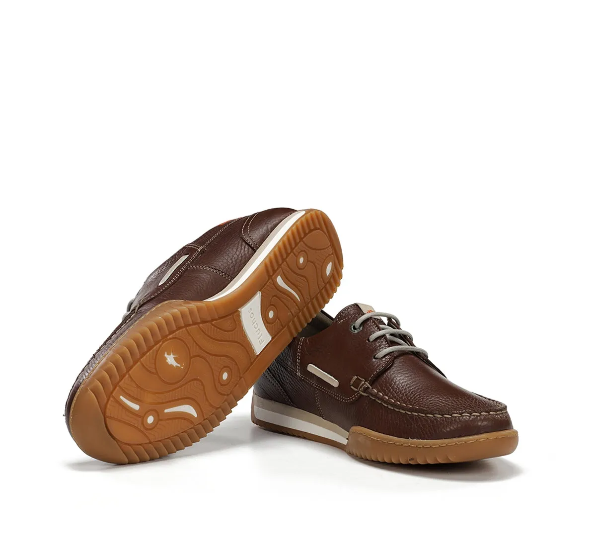 Fluchos Bruno F2434 scarpe barca marroni uomo