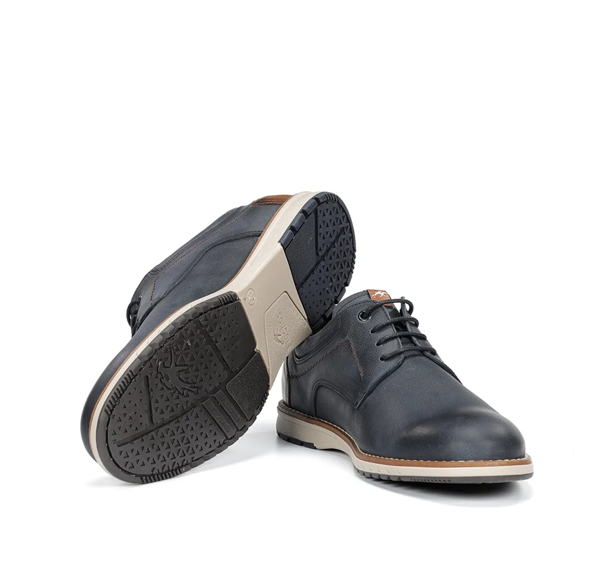 Fluchos Taylor F2091 Scarpe Uomo Blu Cuciture Contrasto