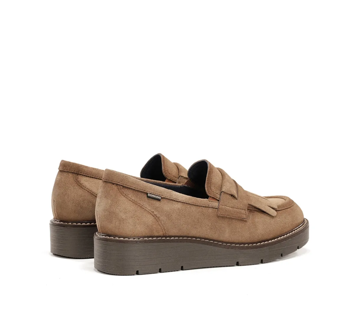 Fluchos Africa D9782 mocassini donna taupe suola light