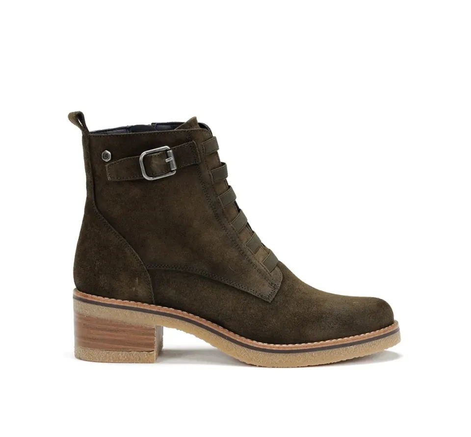 Fluchos Lucero D8868 tronchetto donna verde crepla