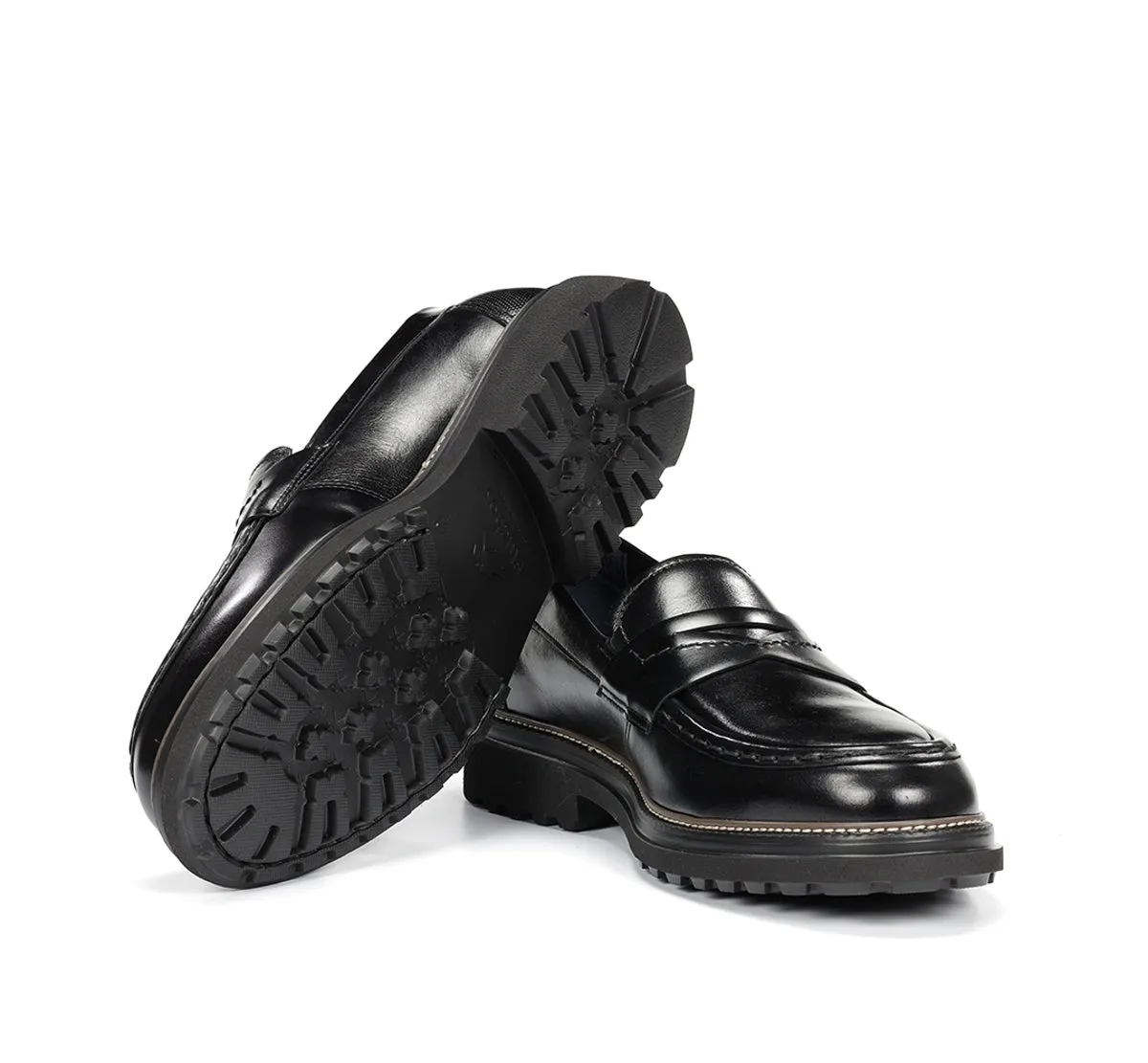 Fluchos Lincon F2058 mocassini uomo neri pelle