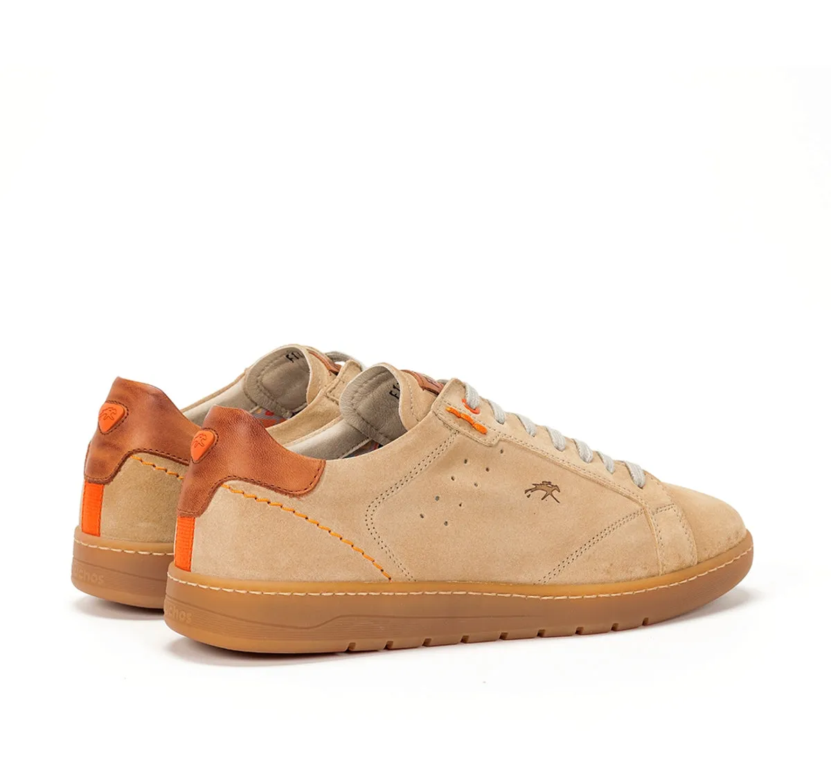 Fluchos Leo F1727 Sneakers Uomo Taupe Suola Caramello