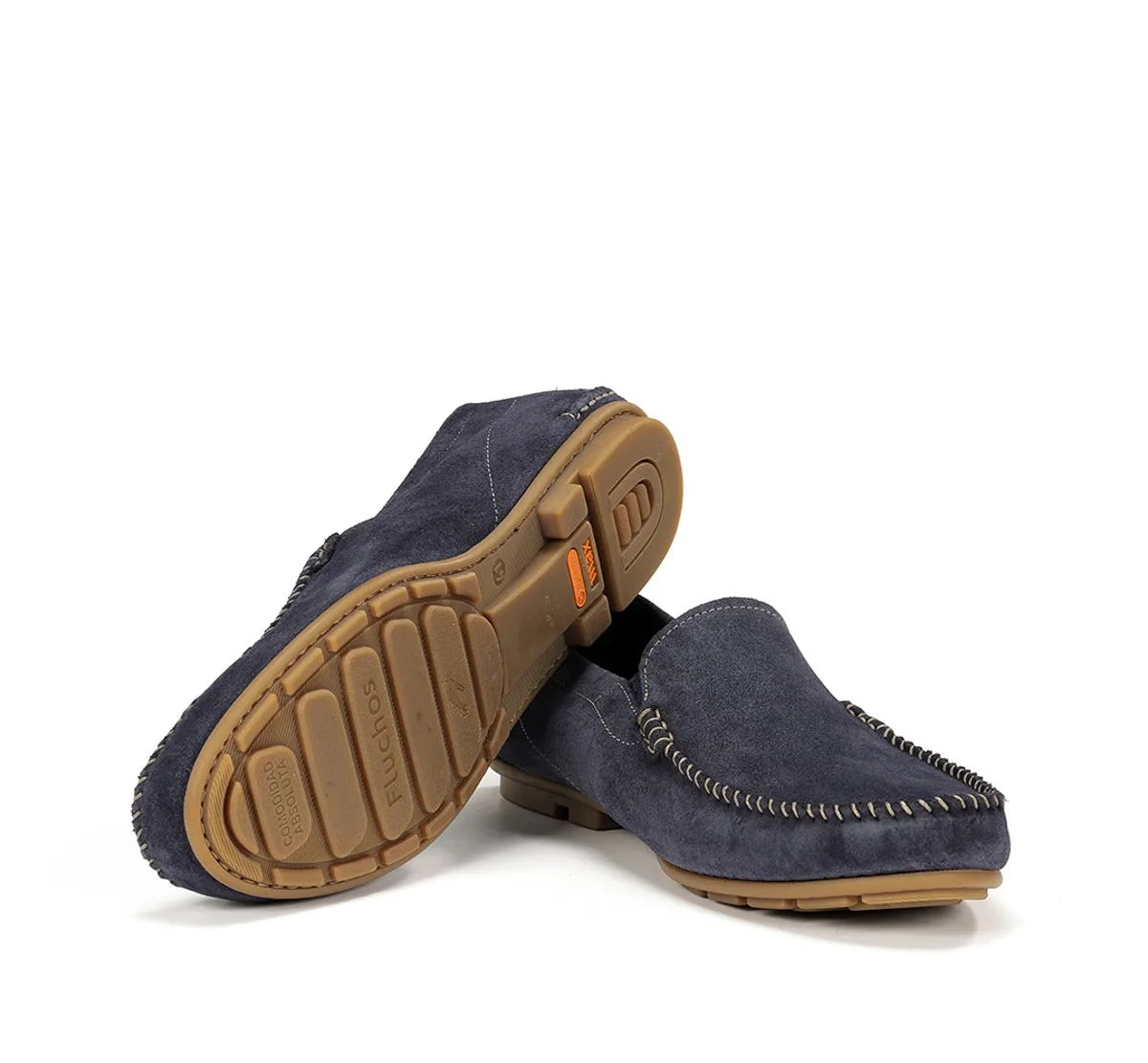 Fluchos Dorian F1091 Mocassino Uomo Blu in Pelle