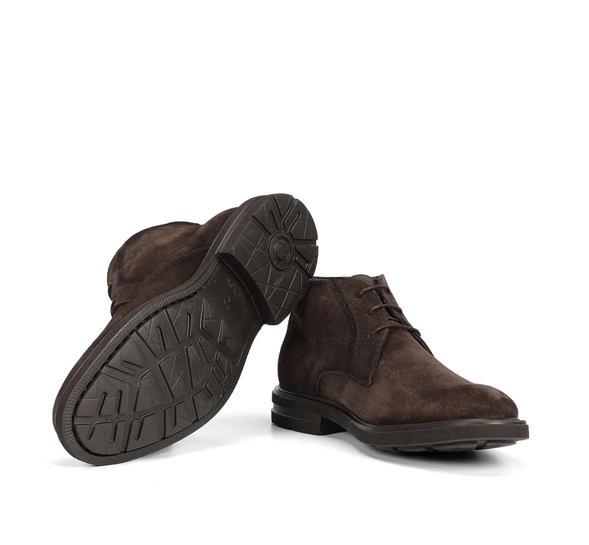 Fluchos Belgas F0772 stivaletti marroni uomo leggeri