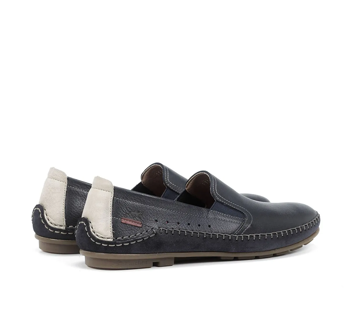 Fluchos Dorian F1174 mocassini uomo blu comfort