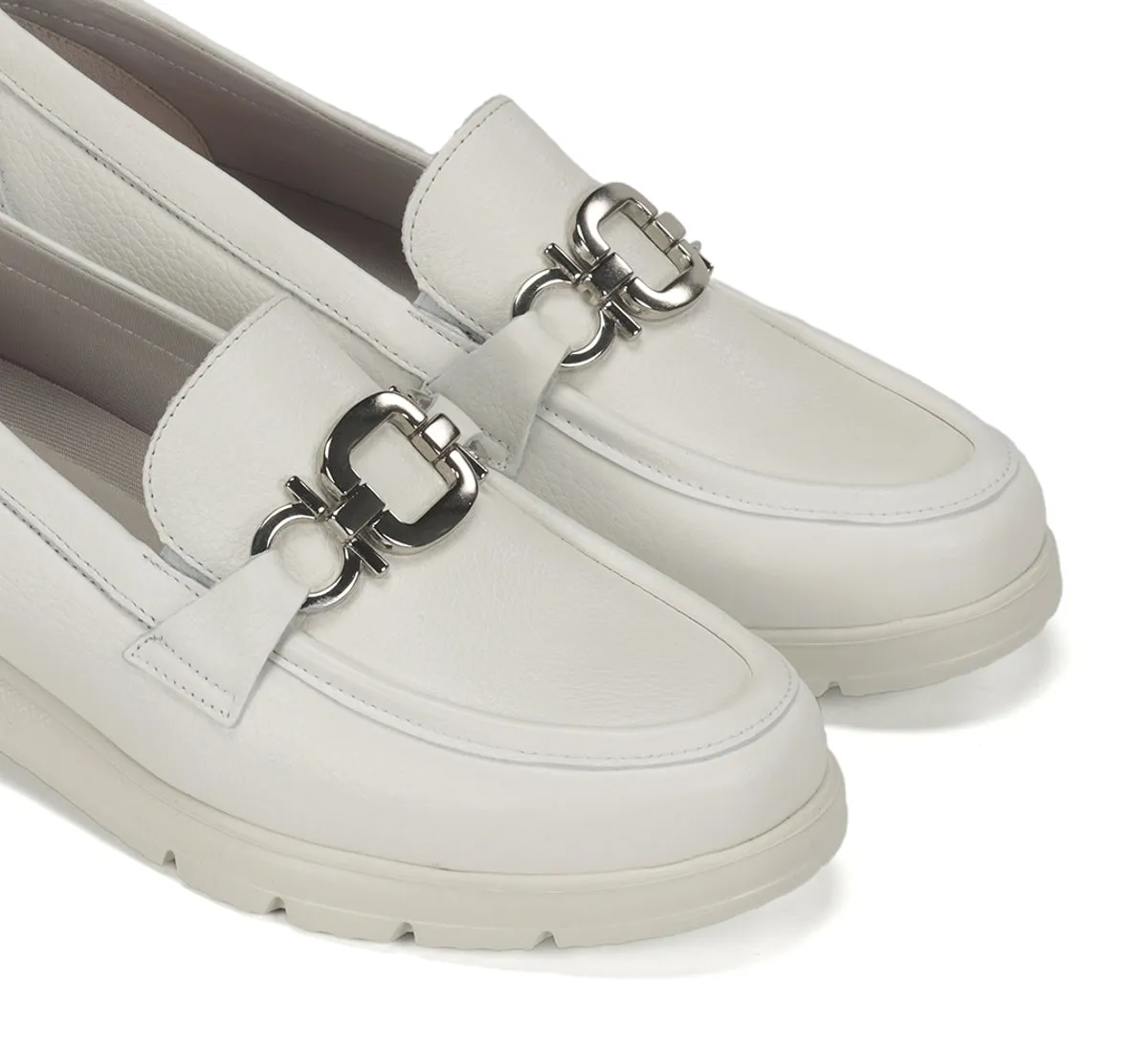 Fluchos Gladis F2282 mocassini donna bianchi comodi