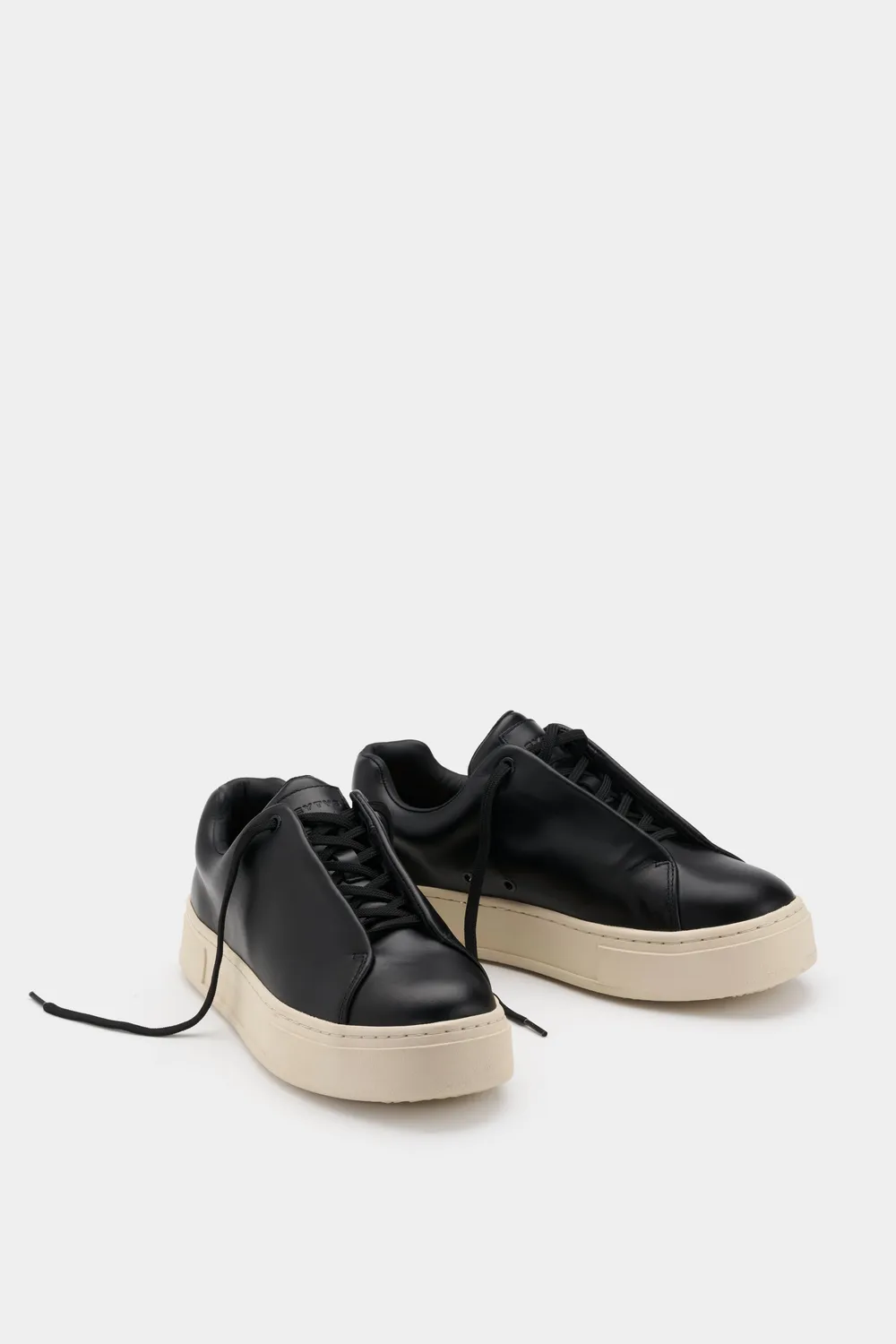 Eytys Doja Lace-Up sneakers nere pelle lucida