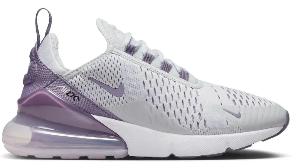 Nike Air Max 270 sneakers donna platino lilla
