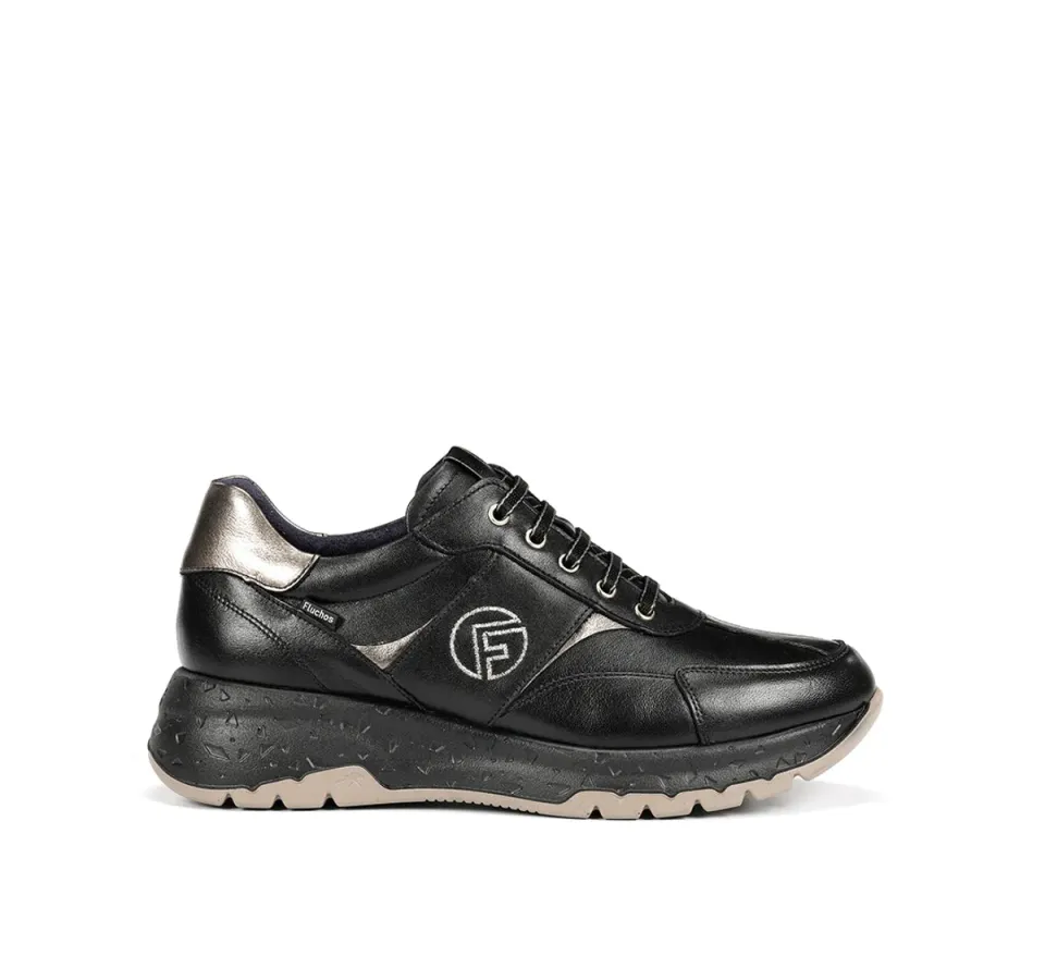 Fluchos Nexus F2309 sneakers donna nero pelle