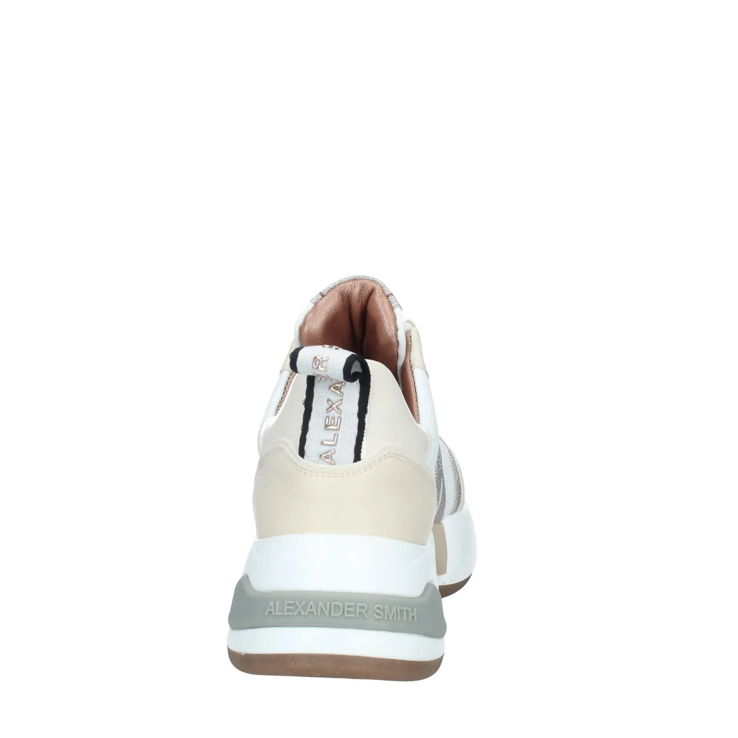 Alexander Smith Marble sneaker bianco oro glitter donna 40mm