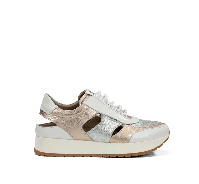 Fluchos Split D9475 sneakers oro donna platform