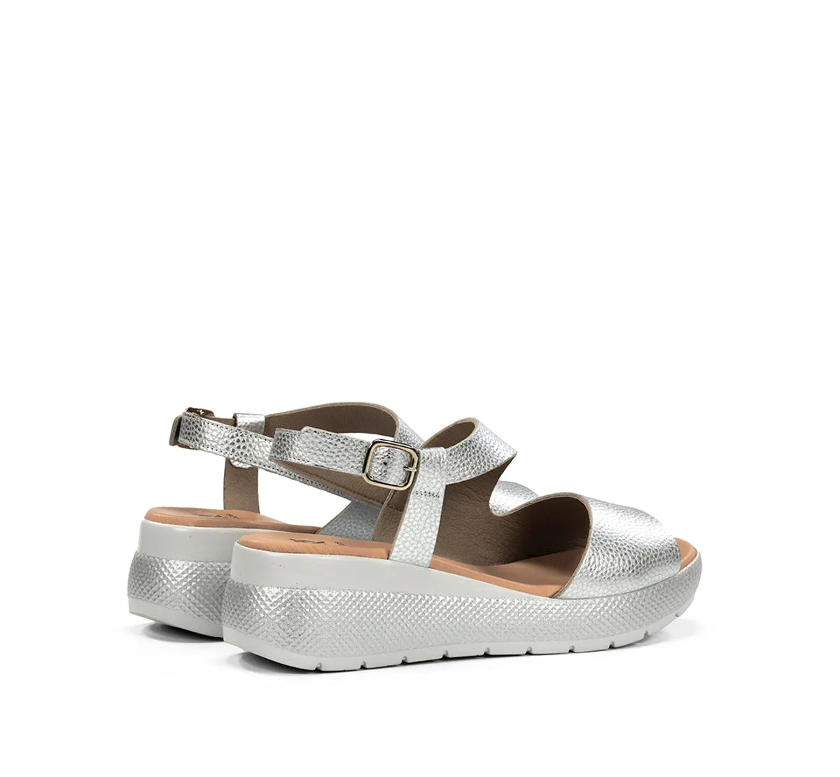 Dorking Ever D9495 sandali donna argento fibbia
