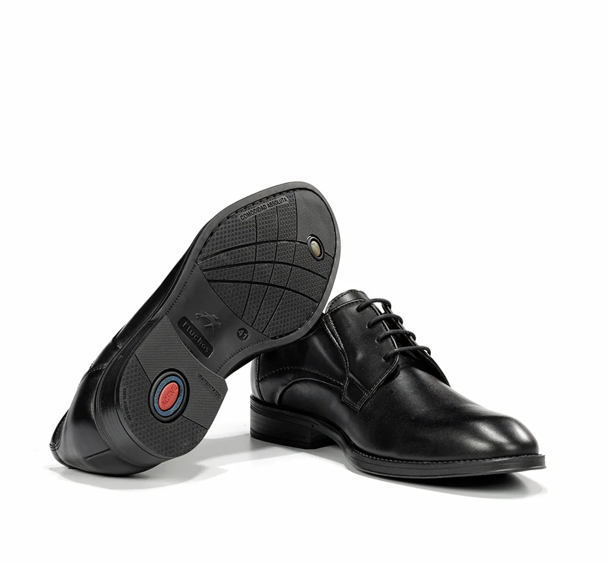 Fluchos Nantes F2488 scarpe uomo nere pelle
