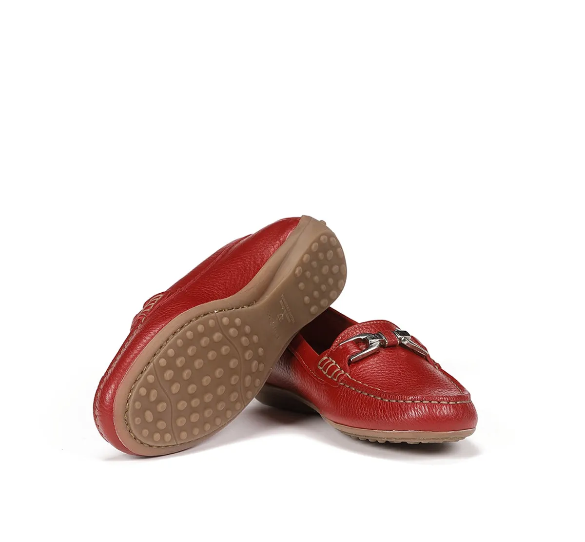 Fluchos Bruni F0804 Mocassini Donna Rossi Pelle