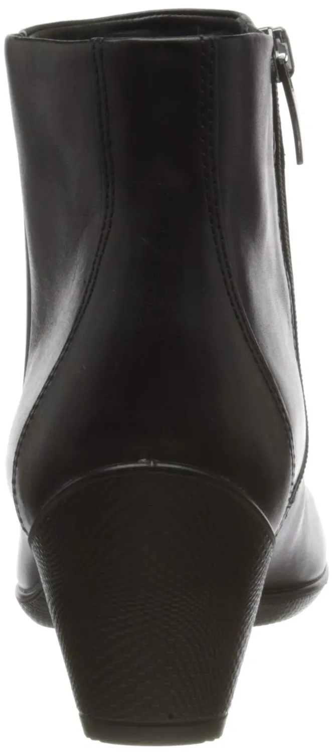 Ecco Sculptured 45 stivaletti donna neri tacco comodo