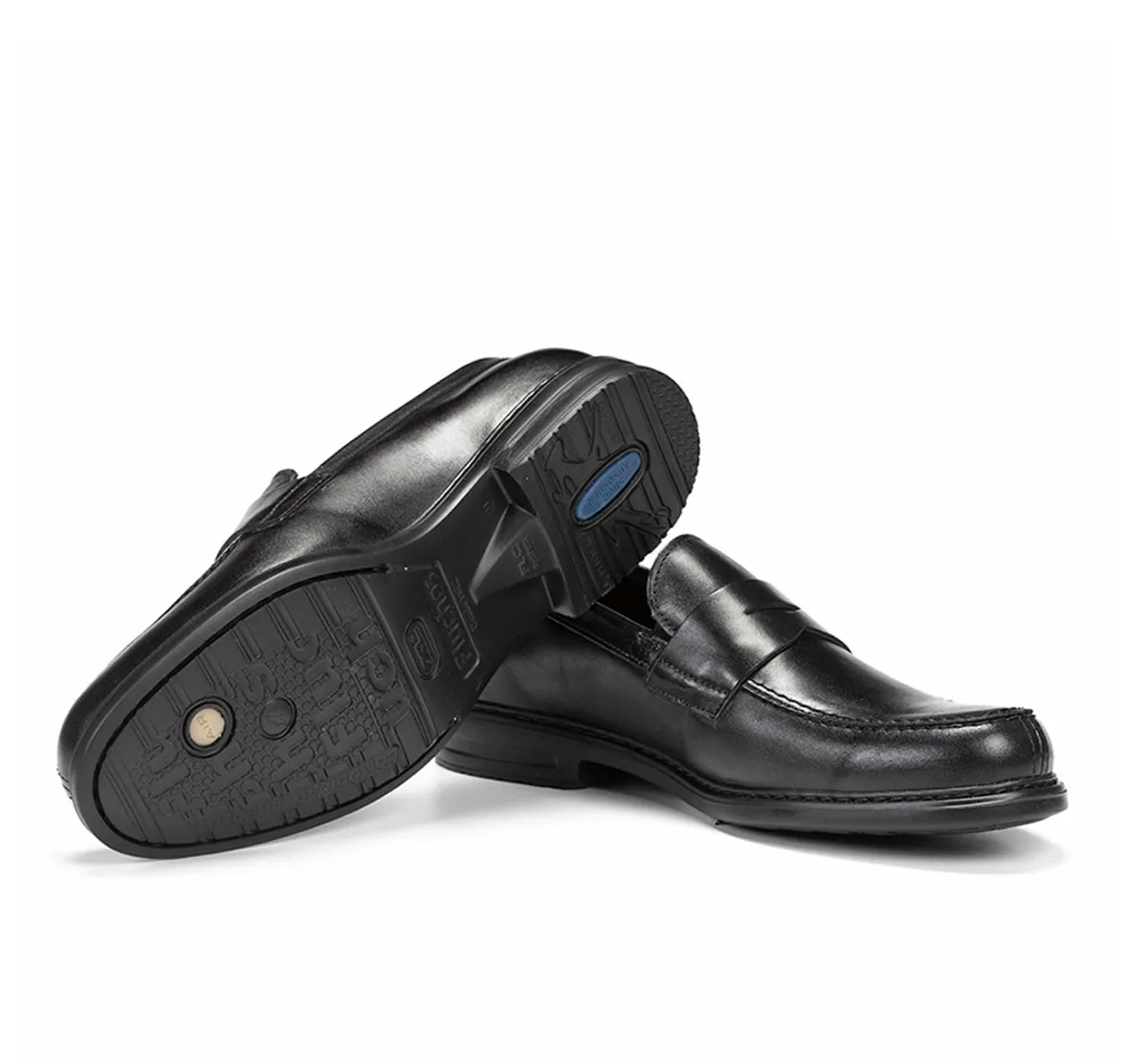 Fluchos Simon 8721 mocassini uomo neri leggeri