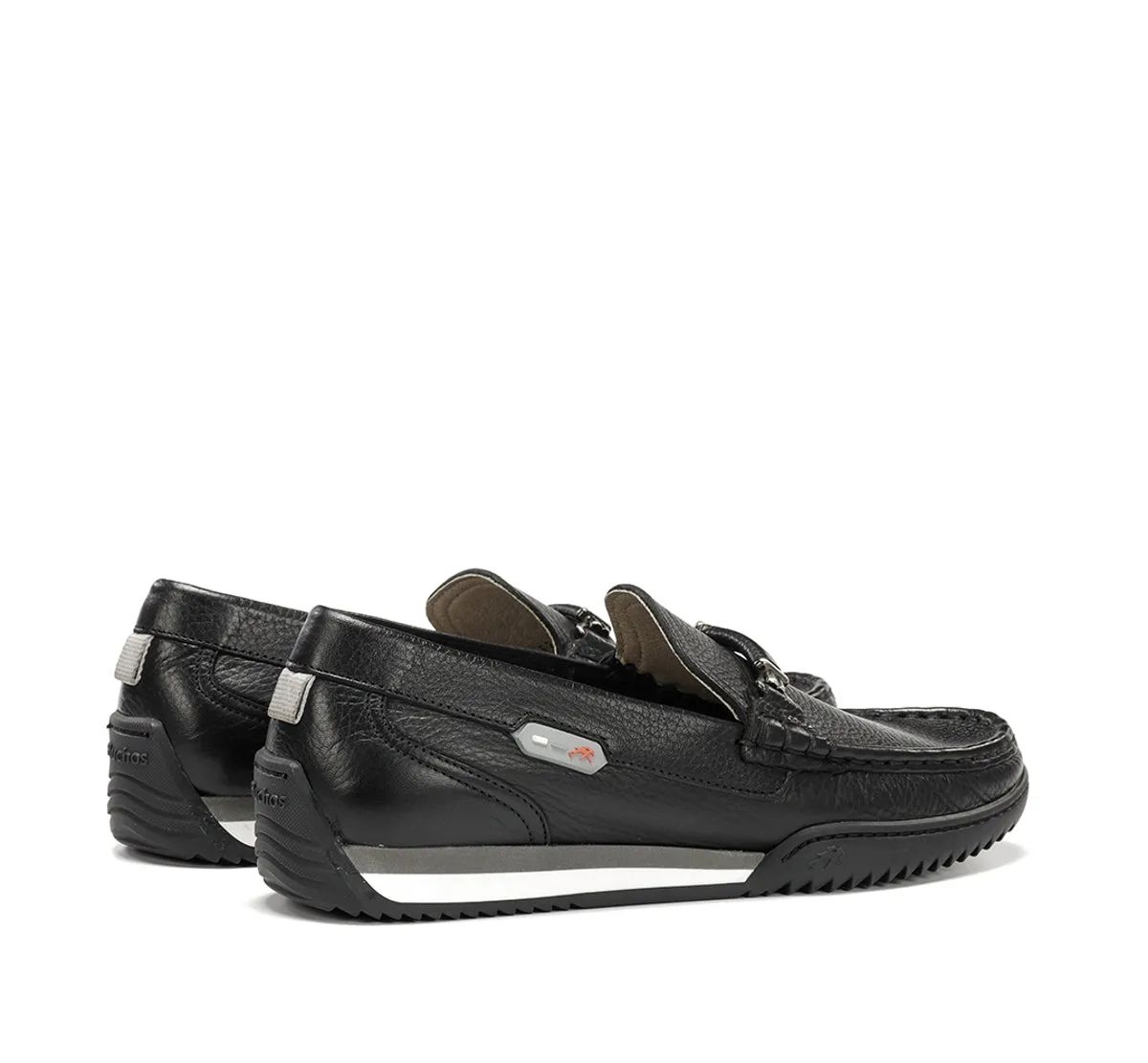 Fluchos Bruno F2433 mocassini uomo neri suola grip