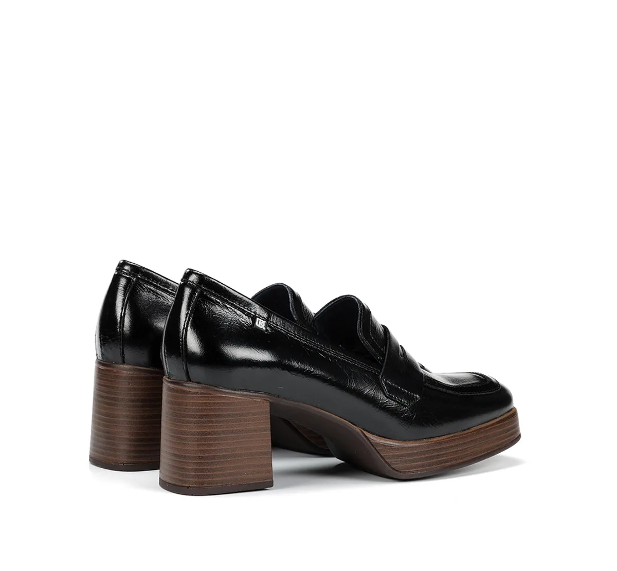 Fluchos Cristel D9334 mocassino donna nero pelle