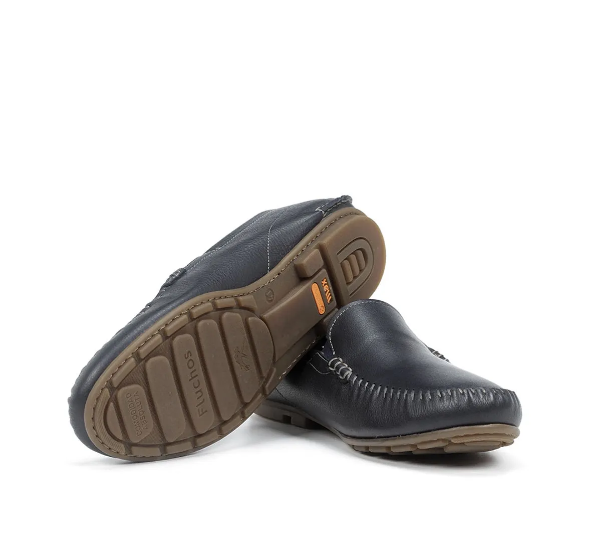 Fluchos Dorian F1173 mocassini uomo blu comfort