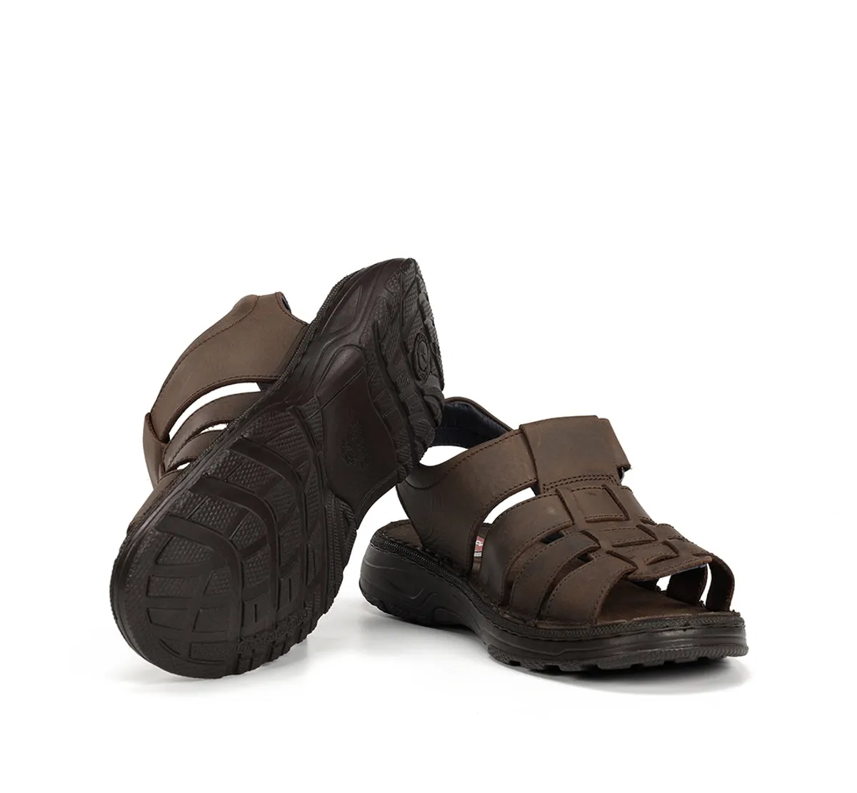 Fluchos Azores F2200 sandali uomo marrone velcro