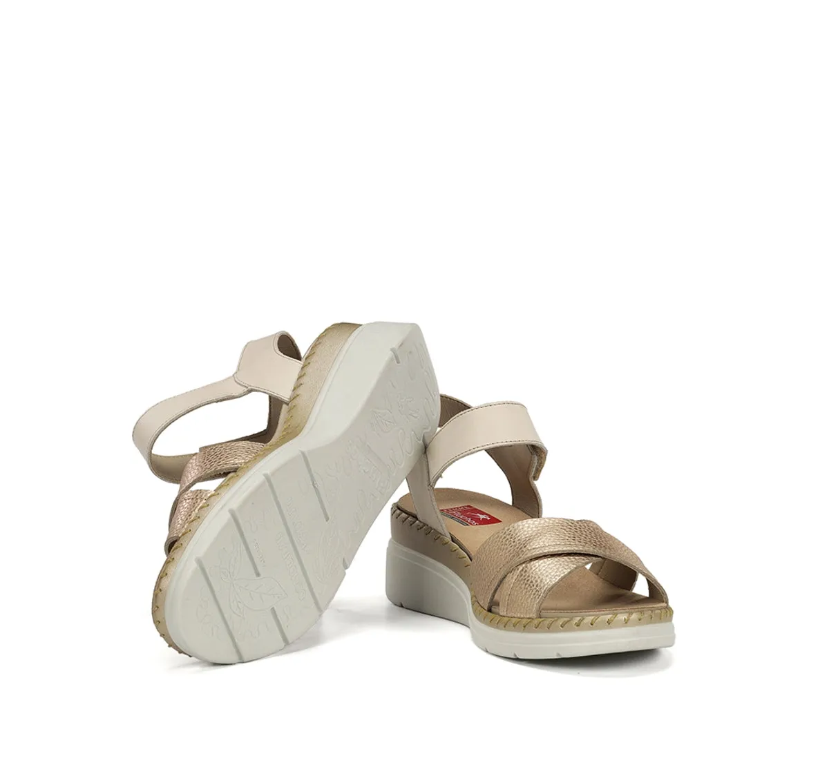 Fluchos Leza F2139 Sandali Oro Donna