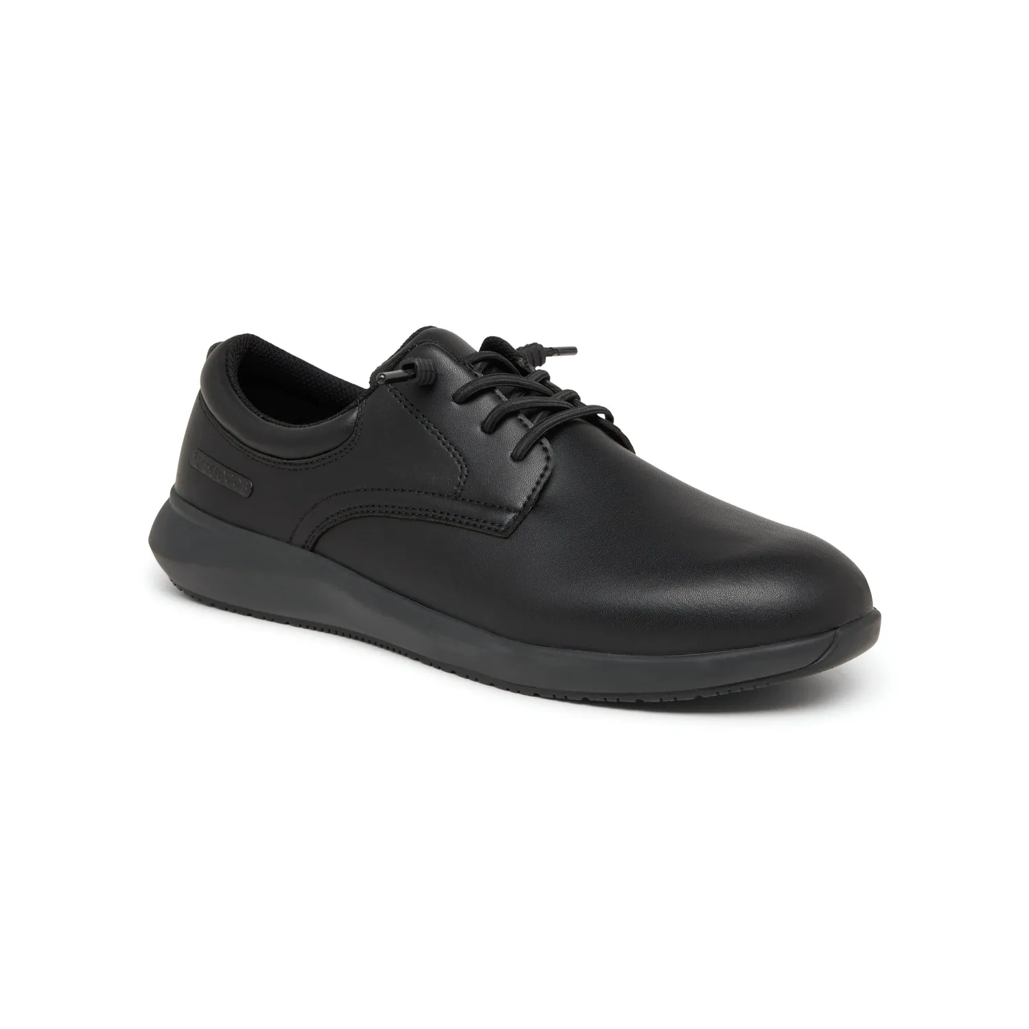 Suecos Skog scarpe lavoro nere stringhe elastiche