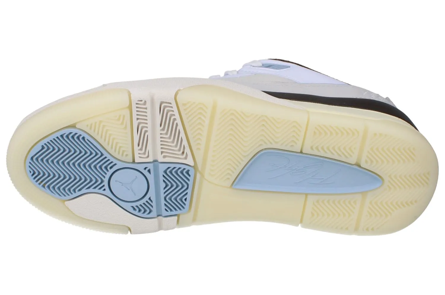 Jordan Flight Court scarpe basket uomo 42 EU bianche blu