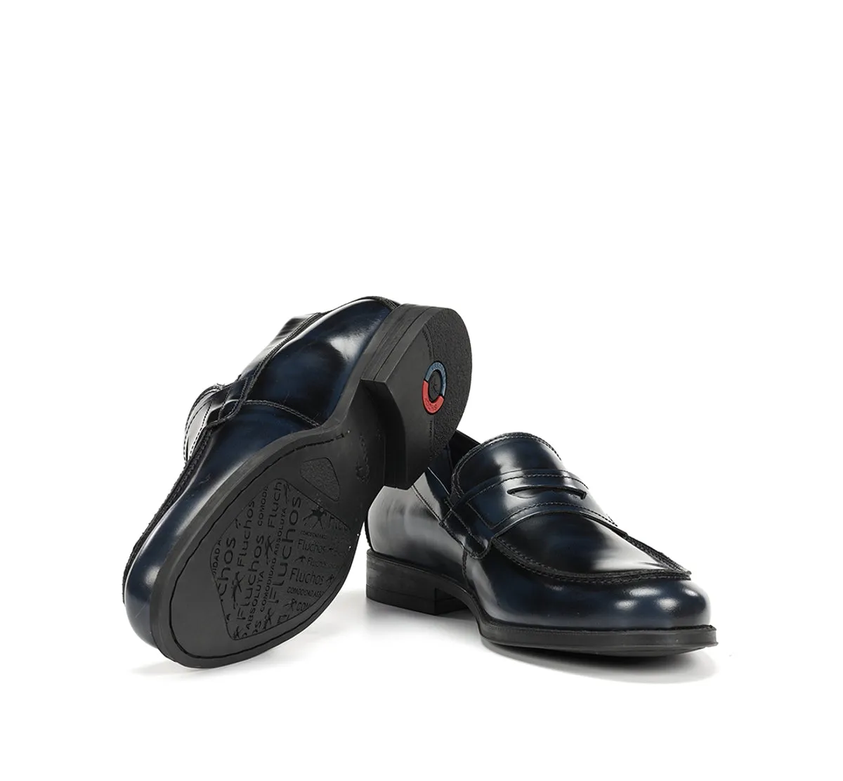 Fluchos Arthur F1933 Mocassino Uomo Blu Formale