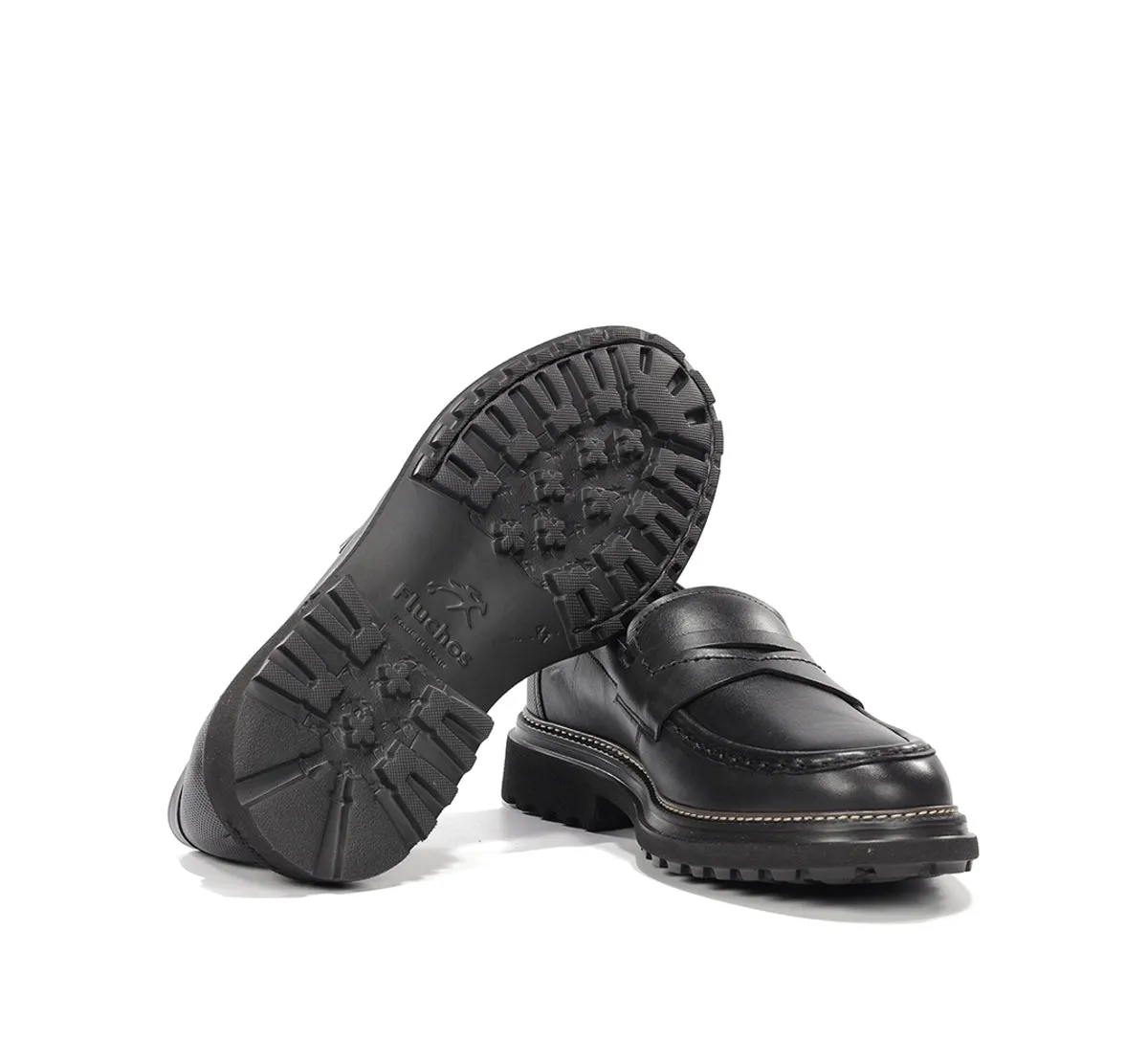 Fluchos Lincon F2058 Mocassini Uomo Neri Classici