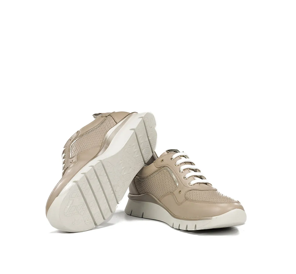 Fluchos Union F2175 sneakers taupe donna pianta larga