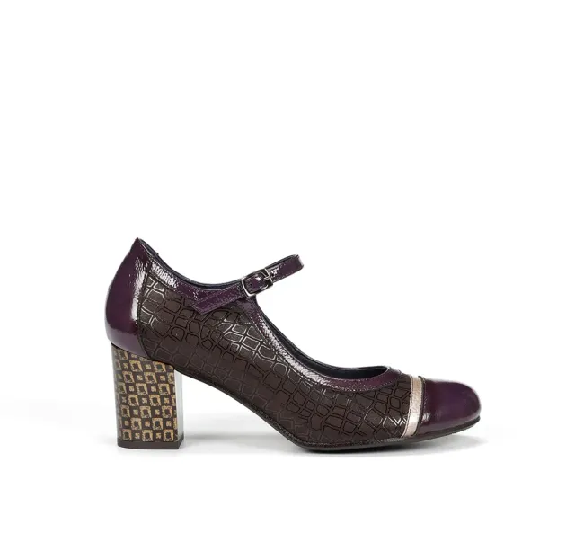 Dorking Rodin D8669 scarpe donna marrone fibbia