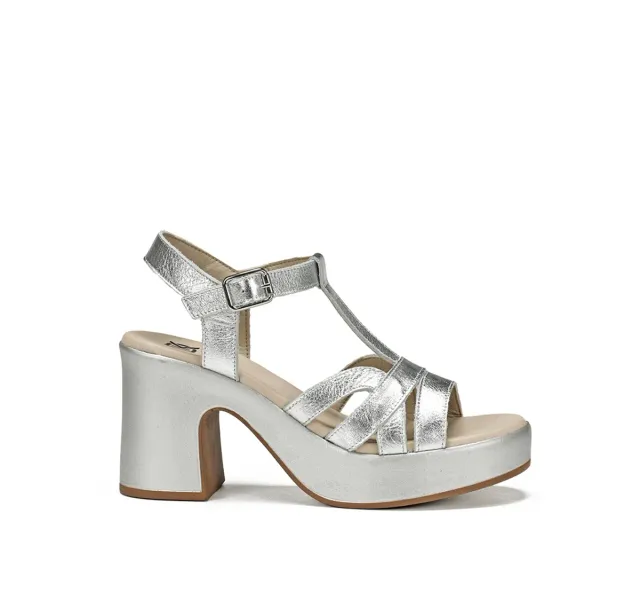 Dorking Jessy D9276 sandali donna argento platform