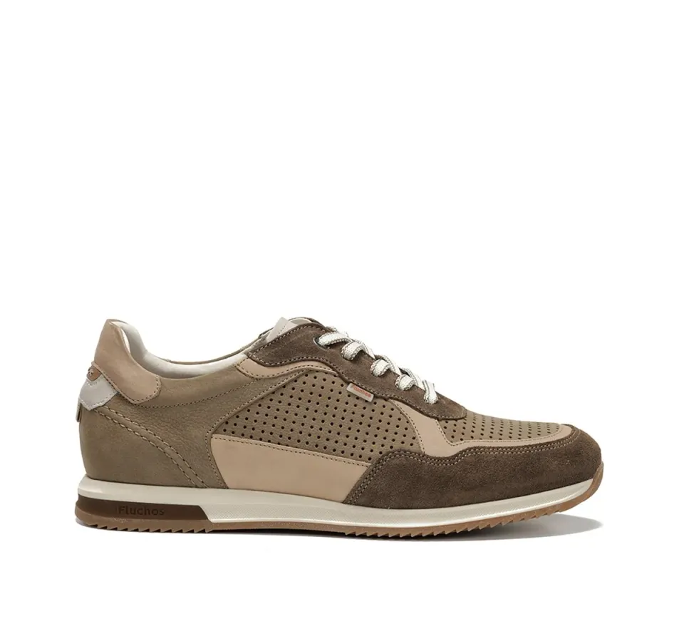 Fluchos Samir F2415 sneakers uomo marroni pelle