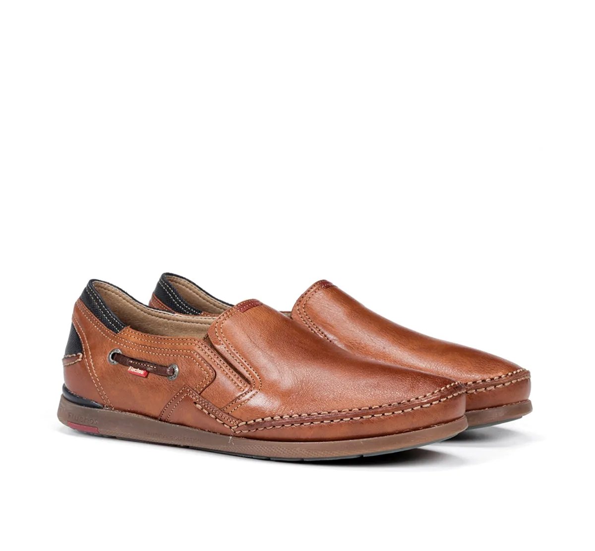 Fluchos Mariner 9883 mocassino uomo marrone slip-on