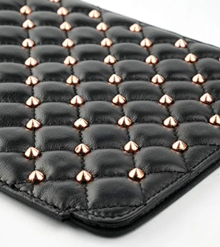 Alexander Smith Borchie custodia tablet iPad nera 14x20 pelle