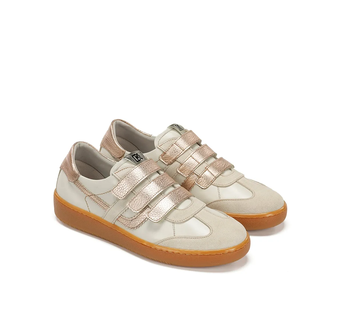 Fluchos Lynn D9610 sneakers donna taupe lacci