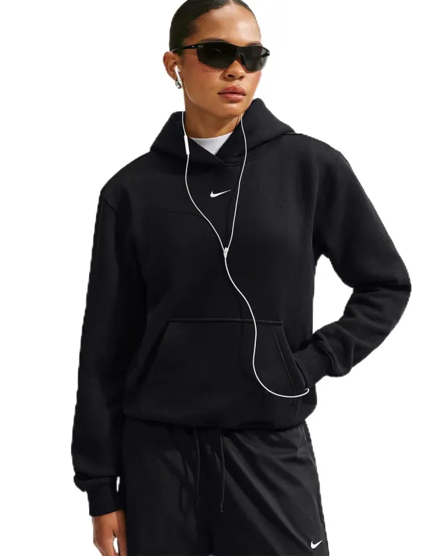 Nike felpa cappuccio donna S fleece morbido quotidiano