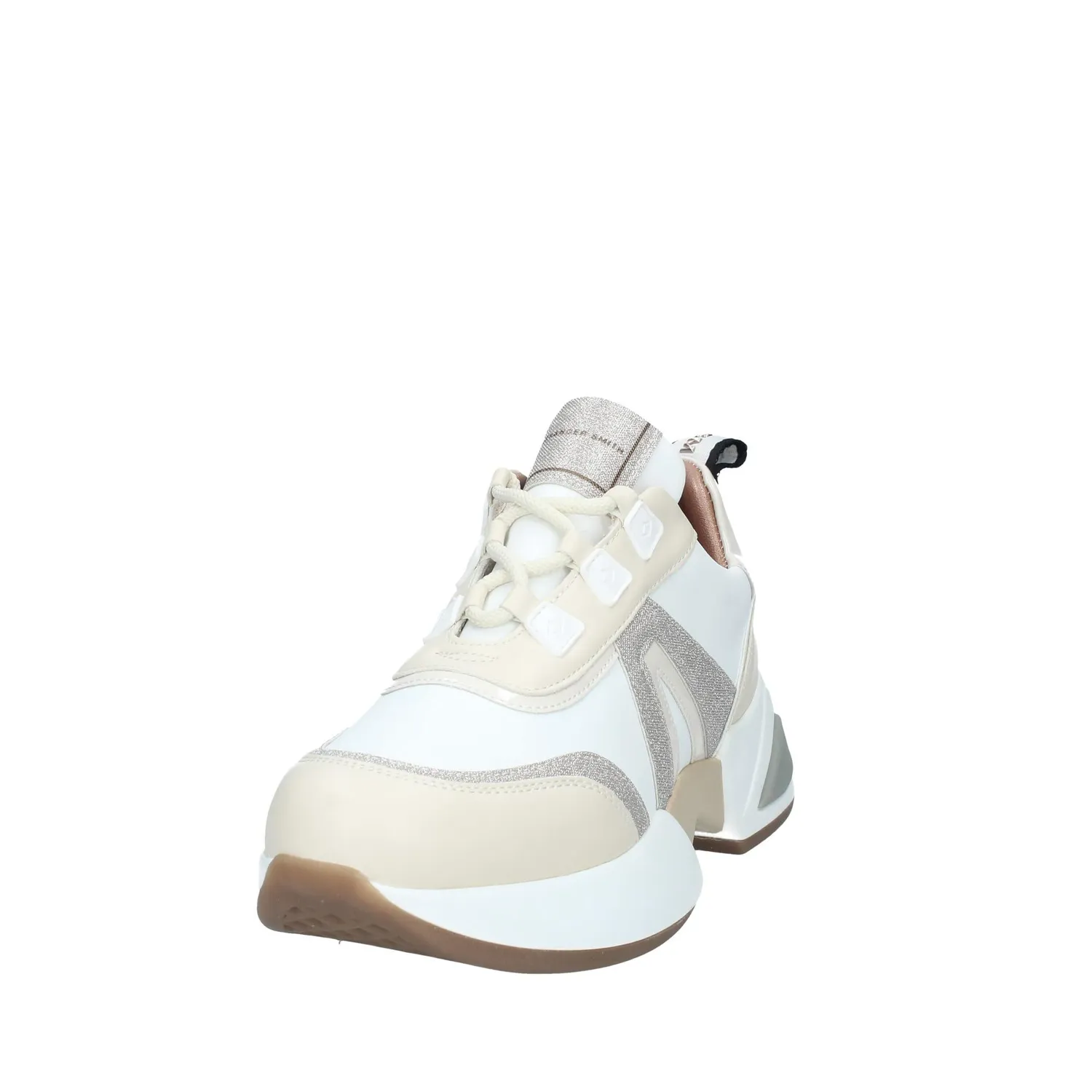 Alexander Smith Marble sneaker bianco oro glitter donna 40mm