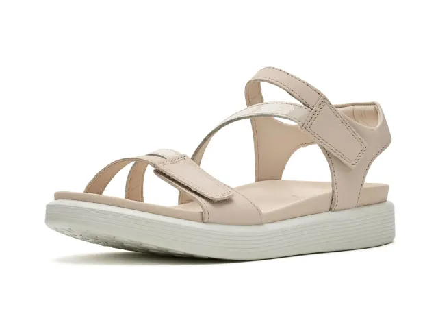 Ecco Soft 3-Strap sandali donna limestone 41 EU pelle