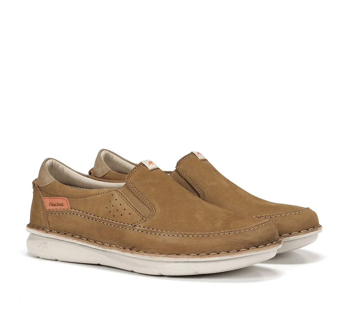 Fluchos Parker F2001 Slip On Uomo Marrone Leggera