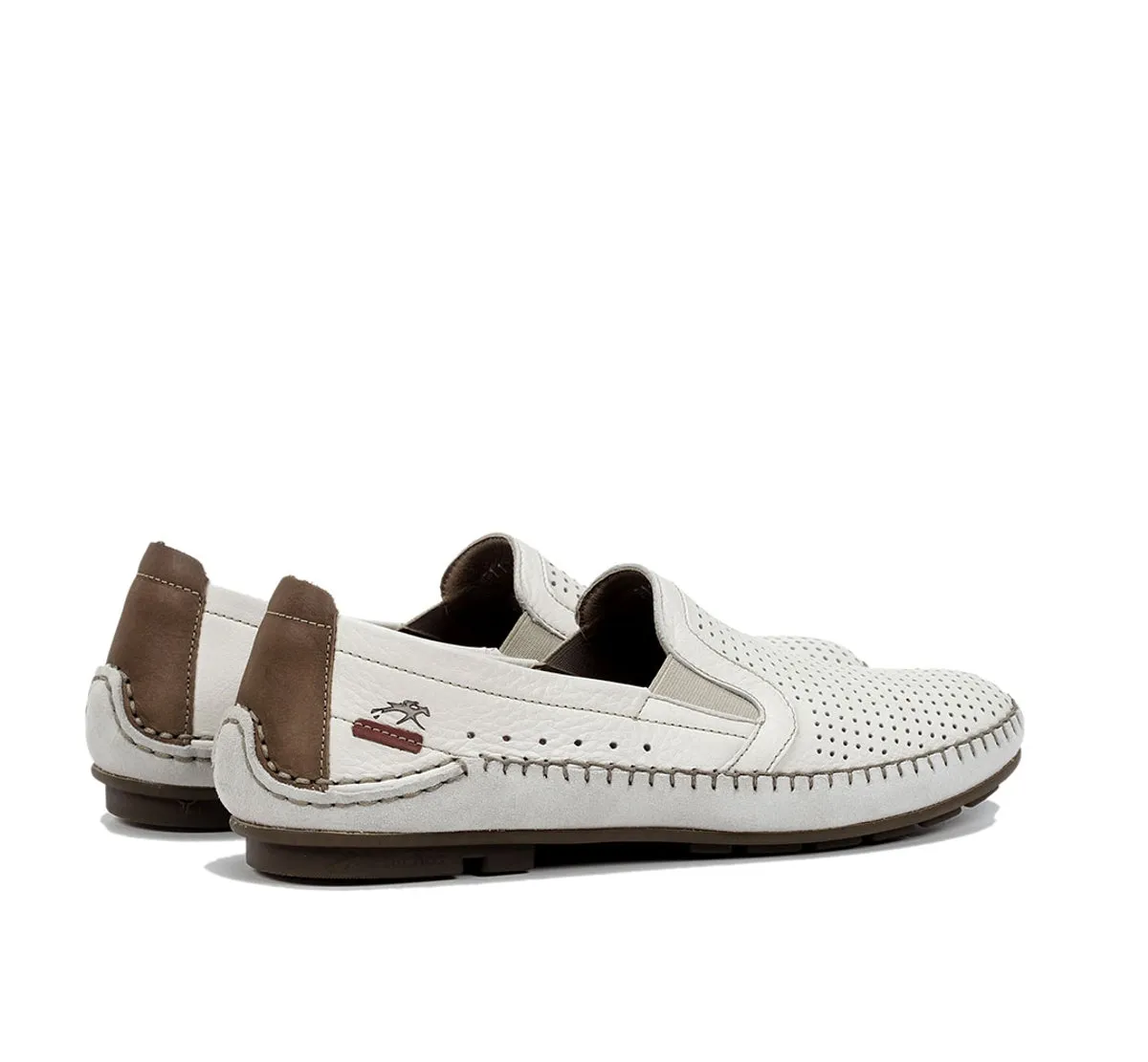 Fluchos Dorian F1177 mocassini uomo bianchi slip-on